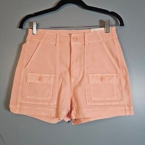 American Eagle Highest Rise 90s Boyfriend Shorts Peach Pink Size 2 26W NWT
